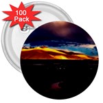 India Sunset Sky Clouds Mountains 3  Buttons (100 pack)  Front