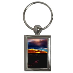 India Sunset Sky Clouds Mountains Key Chains (rectangle)  by BangZart