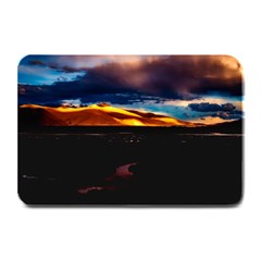 India Sunset Sky Clouds Mountains Plate Mats by BangZart
