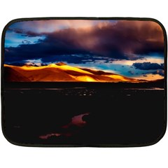 India Sunset Sky Clouds Mountains Fleece Blanket (mini) by BangZart