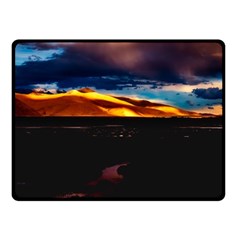 India Sunset Sky Clouds Mountains Fleece Blanket (small) by BangZart