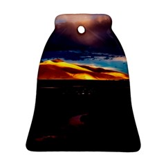 India Sunset Sky Clouds Mountains Bell Ornament (two Sides) by BangZart