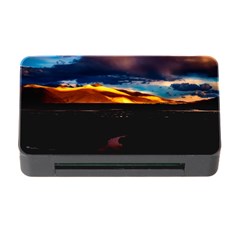 India Sunset Sky Clouds Mountains Memory Card Reader With Cf by BangZart