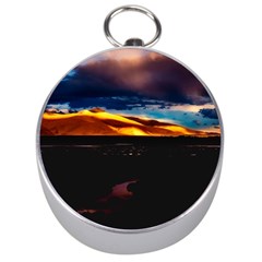 India Sunset Sky Clouds Mountains Silver Compasses by BangZart