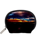 India Sunset Sky Clouds Mountains Accessory Pouches (Small)  Front