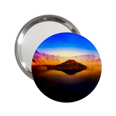 Crater Lake Oregon Mountains 2 25  Handbag Mirrors by BangZart