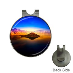 Crater Lake Oregon Mountains Hat Clips With Golf Markers by BangZart