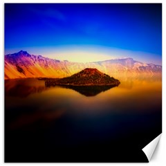 Crater Lake Oregon Mountains Canvas 12  X 12   by BangZart