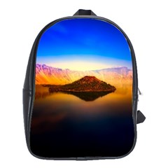 Crater Lake Oregon Mountains School Bag (large)