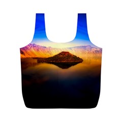 Crater Lake Oregon Mountains Full Print Recycle Bags (m) 