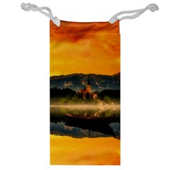 Bled Slovenia Sunrise Fog Mist Jewelry Bag