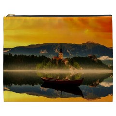 Bled Slovenia Sunrise Fog Mist Cosmetic Bag (xxxl)  by BangZart
