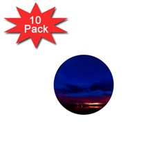 Canada Lake Night Evening Stars 1  Mini Buttons (10 Pack)  by BangZart
