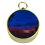 Canada Lake Night Evening Stars Gold Compasses Front