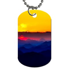 Austria Landscape Sky Clouds Dog Tag (two Sides) by BangZart