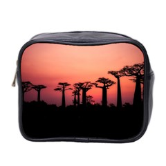 Baobabs Trees Silhouette Landscape Mini Toiletries Bag 2-side by BangZart