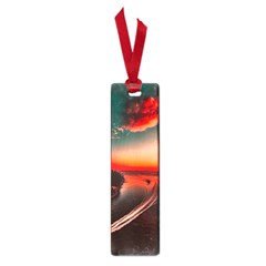 Sunset Dusk Boat Sea Ocean Water Small Book Marks