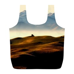 Landscape Mountains Nature Outdoors Full Print Recycle Bags (l) 