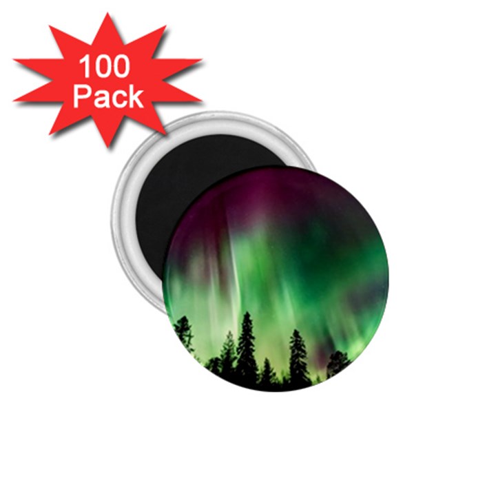 Aurora Borealis Northern Lights 1.75  Magnets (100 pack) 
