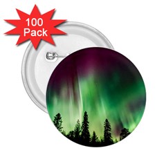 Aurora Borealis Northern Lights 2.25  Buttons (100 pack) 
