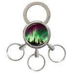 Aurora Borealis Northern Lights 3-Ring Key Chains Front