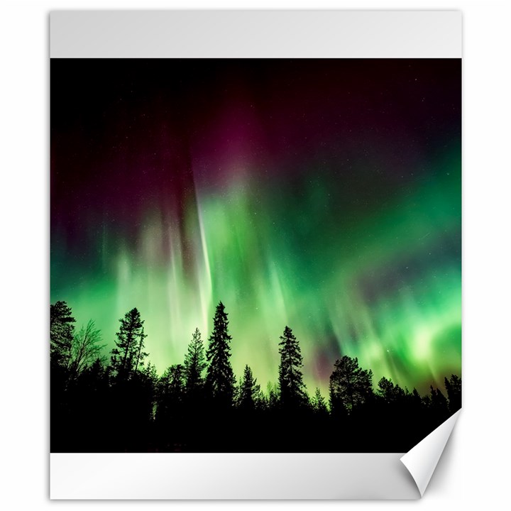 Aurora Borealis Northern Lights Canvas 8  x 10 