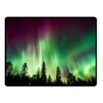 Aurora Borealis Northern Lights Fleece Blanket (Small) 50 x40  Blanket Front