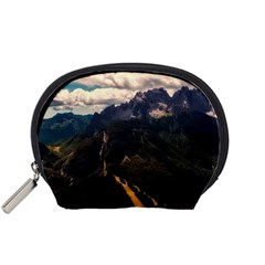 Italy Valley Canyon Mountains Sky Accessory Pouches (small)  by BangZart