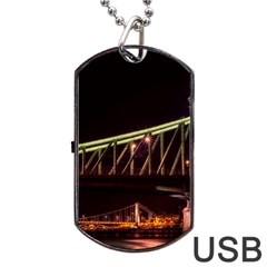 Budapest Hungary Liberty Bridge Dog Tag Usb Flash (two Sides) by BangZart