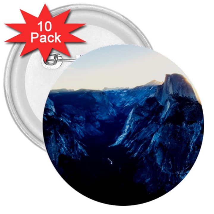 Yosemite National Park California 3  Buttons (10 pack) 