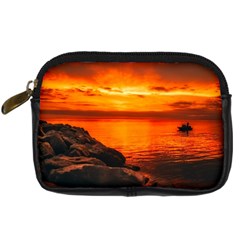 Alabama Sunset Dusk Boat Fishing Digital Camera Cases by BangZart