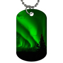 Aurora Borealis Northern Lights Dog Tag (one Side)