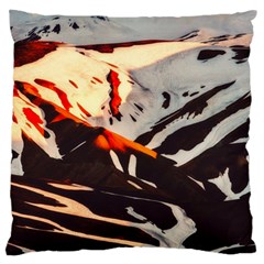 Iceland Landscape Mountains Snow Standard Flano Cushion Case (one Side)