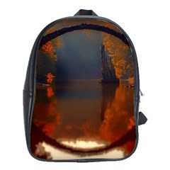 River Water Reflections Autumn School Bag (xl)
