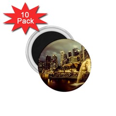 Singapore City Urban Skyline 1 75  Magnets (10 Pack)  by BangZart