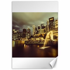 Singapore City Urban Skyline Canvas 12  x 18  