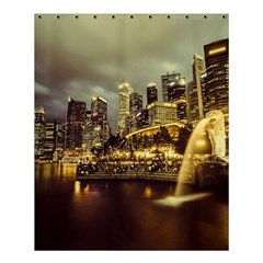 Singapore City Urban Skyline Shower Curtain 60  x 72  (Medium) 