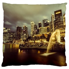 Singapore City Urban Skyline Standard Flano Cushion Case (Two Sides)