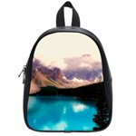 Austria Mountains Lake Water School Bag (Small) Front