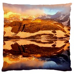 France Snow Winter Sunrise Fog Standard Flano Cushion Case (two Sides)