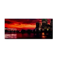 New York City Urban Skyline Harbor Cosmetic Storage Cases by BangZart