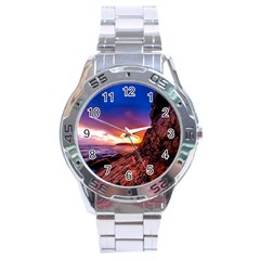 South Africa Sea Ocean Hdr Sky Stainless Steel Analogue Watch by BangZart