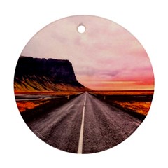 Iceland Sky Clouds Sunset Ornament (round) by BangZart
