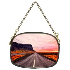 Iceland Sky Clouds Sunset Chain Purses (two Sides)  by BangZart