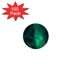 Northern Lights Plasma Sky 1  Mini Buttons (100 Pack)  by BangZart