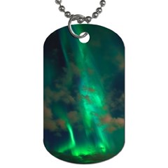 Northern Lights Plasma Sky Dog Tag (one Side) by BangZart