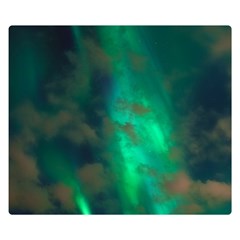 Northern Lights Plasma Sky Double Sided Flano Blanket (small) 