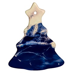 Antarctica Mountains Sunrise Snow Christmas Tree Ornament (two Sides) by BangZart