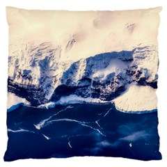 Antarctica Mountains Sunrise Snow Large Flano Cushion Case (two Sides)