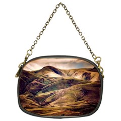 Iceland Mountains Sky Clouds Chain Purses (one Side)  by BangZart